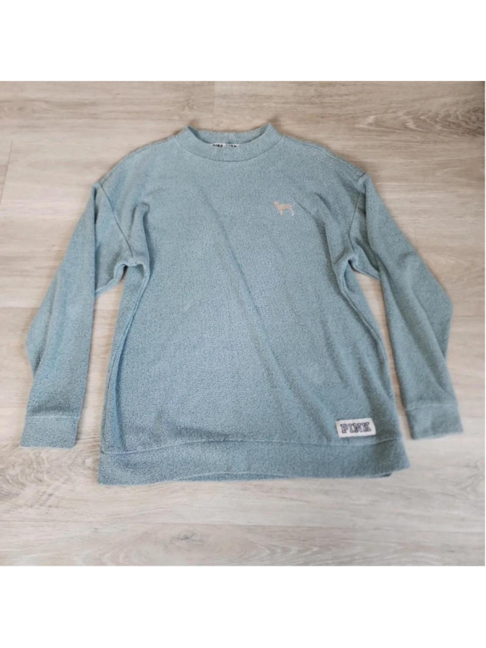 Victoria's Secret PINK blue & green sweatshirt #pink #loungewear